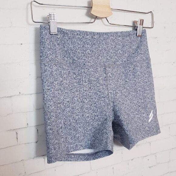 Do You Even Bike Shorts Booty Shorts Size XS Heathered Gray 3 Inch Inseam Active - Picture 2 of 7